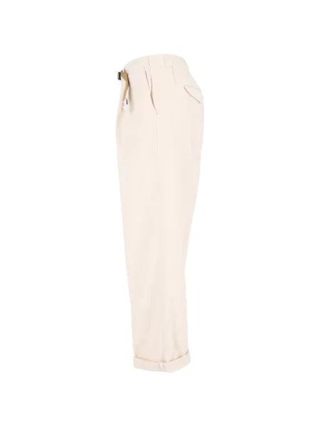 Cu centură pantaloni White Sand alb