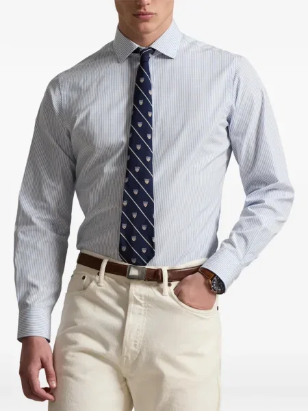 Czapka z daszkiem Polo Ralph Lauren w kratkę z twillu biznesowa niebieska