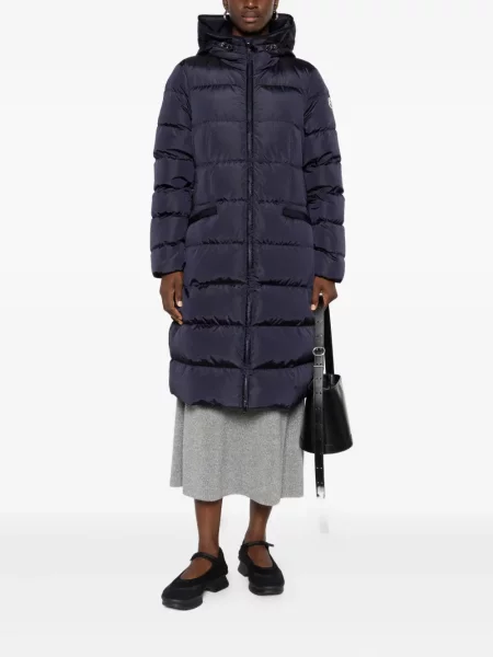 Palton Moncler cu glugă albastru