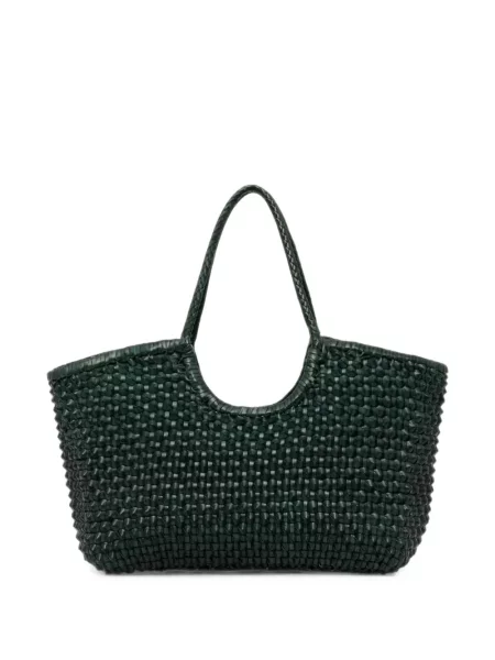 Geantă shopper Dragon Diffusion din piele verde
