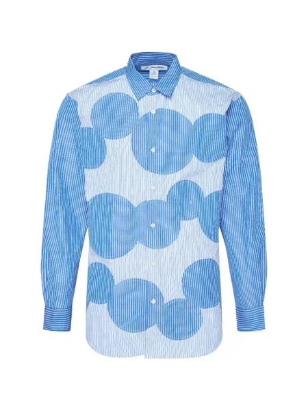 Cămașă Comme Des Garçons Shirt cu dungi albastru