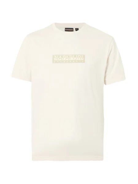 NAPAPIJRI Tricou S-BOX murdar / lână alb