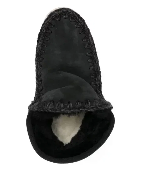 Botine Mou din piele de căprioară negru