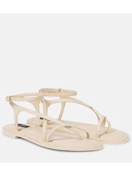 Sandale A.emery din piele alb