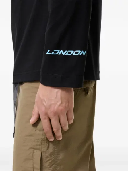Lung tricou Burberry negru