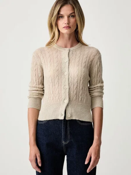 Joop! De lână cardigan Kalpas bej