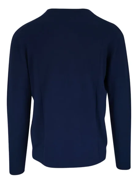 Džemper Kinross Cashmere od kašmira s V-izrezom plava