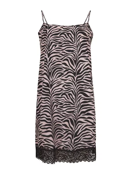 Нічна сорочка Fleri рожевий/чорний чорна