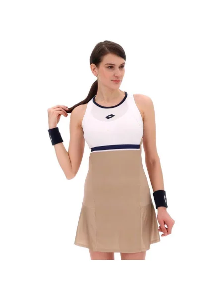 Sukienka tenisowa Lotto Tech dress beżowa