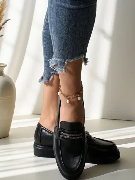 Mocasini Resti negru