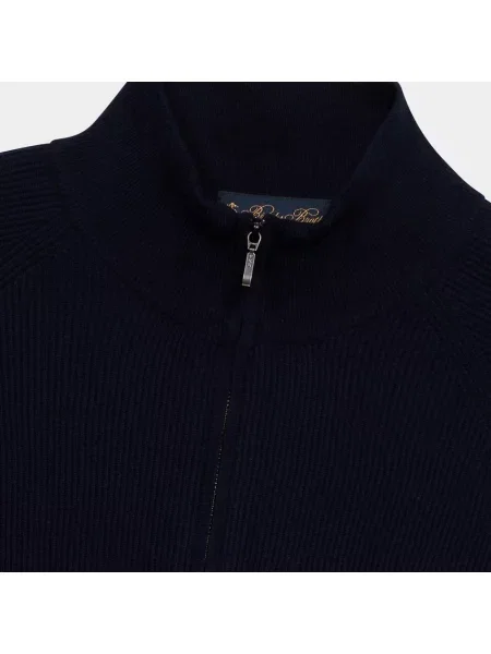 Kardigan Brooks Brothers z kaszmiru niebieski