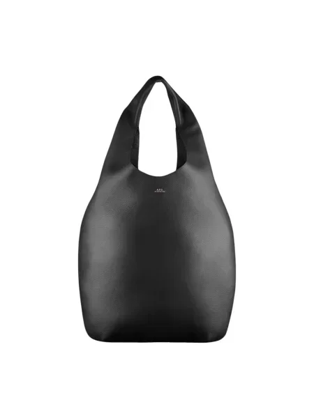 Torebka hobo A.p.c. skórzana czarna
