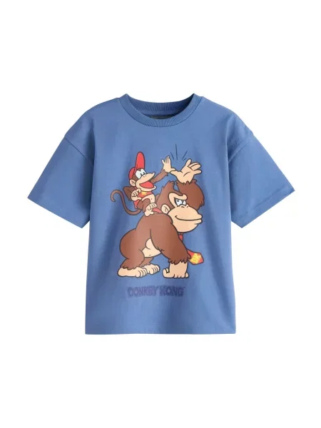 Next Tricou Mario Gaming / safir / maro / roșu bej