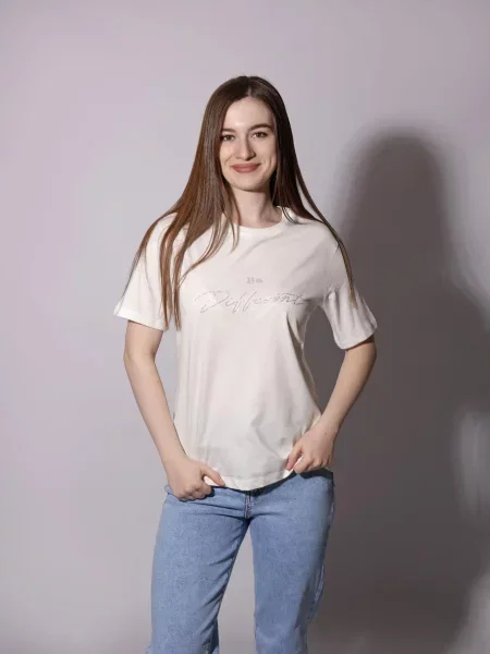 Футболка LUMO віскоза/поліестер білий