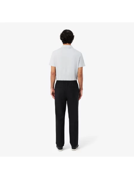 Lacoste Miejskie Spodnie Chino Z Elastycznej Tkaniny Regular Fit czarny