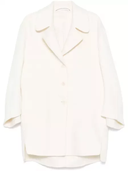 Palton Ermanno Scervino de lână alb