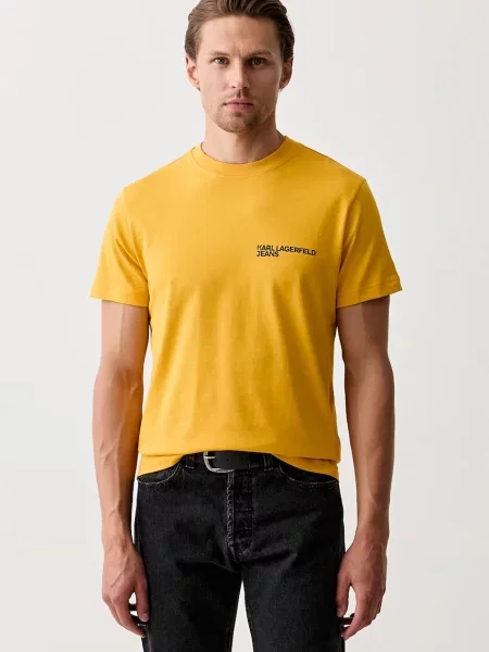 Karl Lagerfeld Jeans tricou pentru bărbați din galben