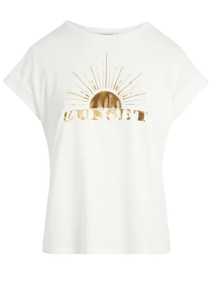 Morgan tricou DSUNSET alb