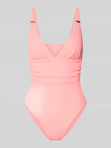 Kostium kąpielowy z drobnym prążkowaniem model Cimazy Plunge' Barts