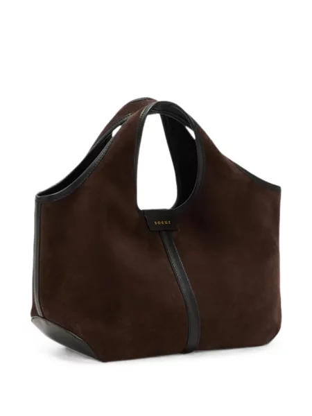 Τσάντα shopper Soeur σουέτ καφέ