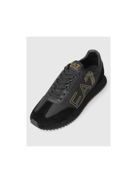 Sneakersy Emporio Armani Ea7 skórzane czarne