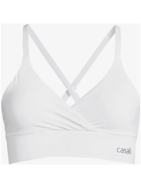 Biustonosz sportowy Casall Wrap czysty XS biały