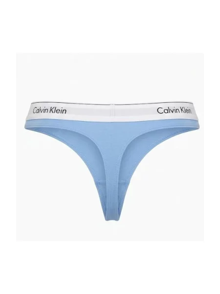 Calvin Klein Underwear String bugyik égkék / világosszürke / fekete / fehér kék