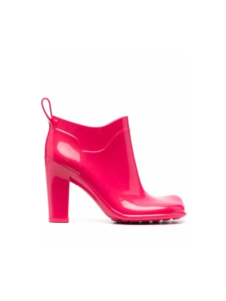 Buty do kostki Bottega Veneta różowe