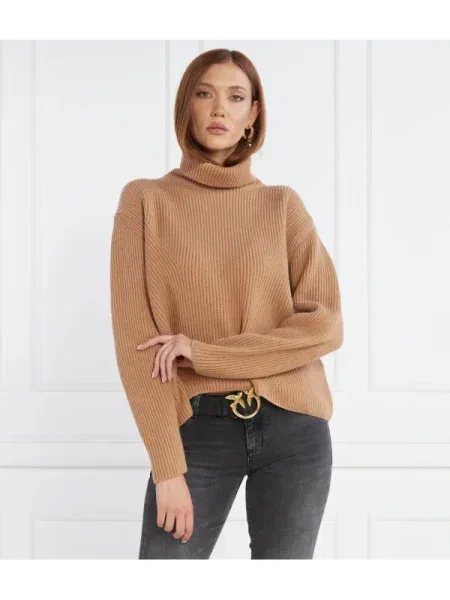 Pulover Pinko de lână maro