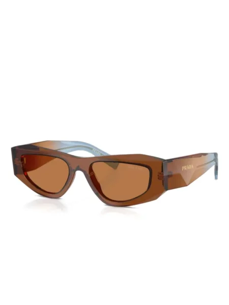 Ochelari de soare Prada Eyewear cu imprimeu geometric maro