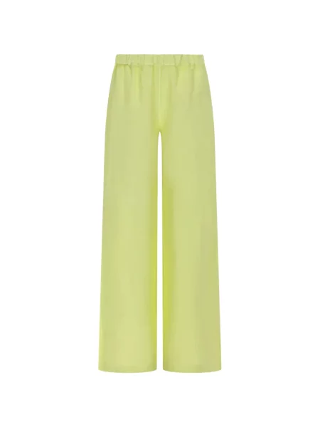 Pantaloni palazzo 120% Lino de in galben