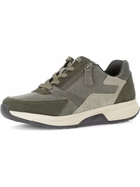 Sneakersy Waldläufer skórzane zielone