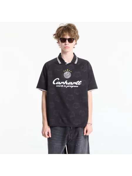 Carhartt WIP Tričko Terrace Football / biela čierna