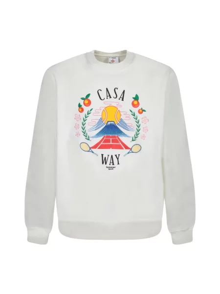 Bluza Casablanca z nadrukiem biała