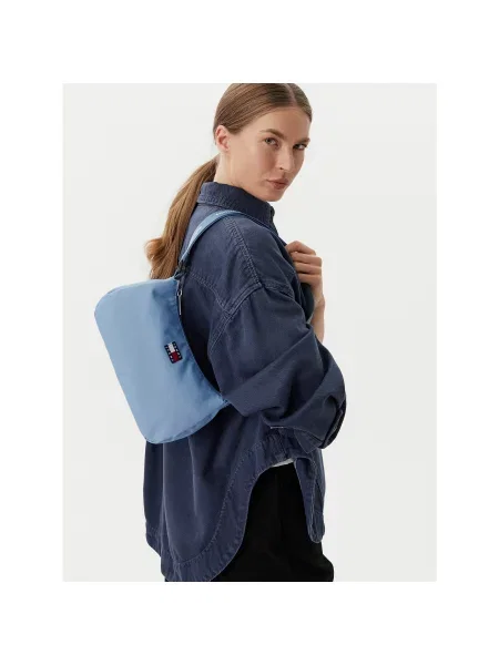 Tommy Jeans Τσάντα Tjw Ess Daily Shoulder Bag Ανοιχτό μπλε