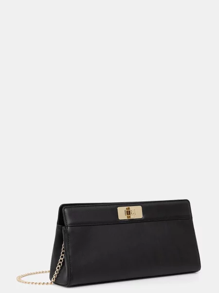 Geantă plic Tommy Hilfiger din piele plic negru