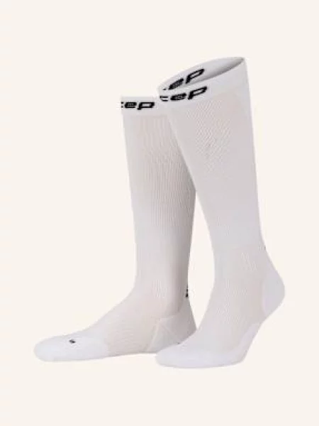 Kompresní ponožky CEP Run Tall white bílé