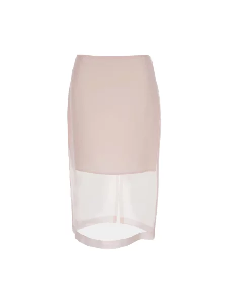 Spódnica midi Federica Tosi do kolan różowa