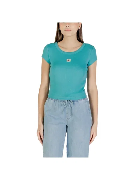 Tricou Calvin Klein Jeans albastru