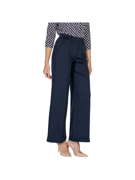 Pantaloni Ichi business albastru