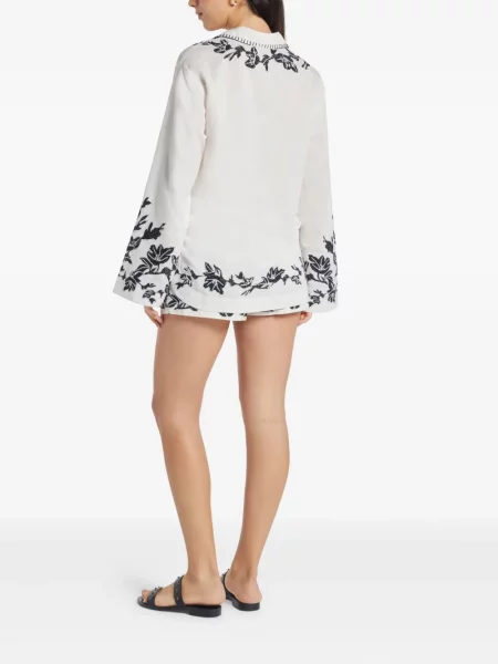 Bluzka Hemant And Nandita w kwiatki biała