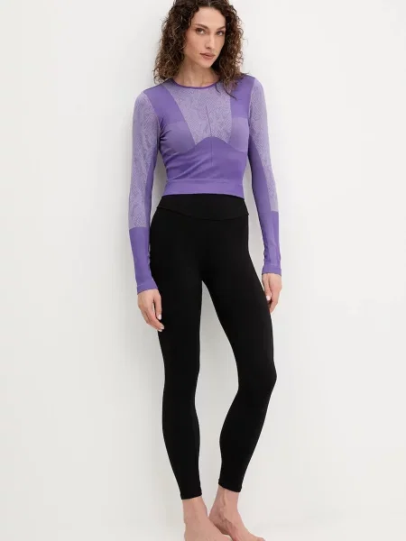 Лонгслів для йоги adidas by Stella McCartney фіолетовий