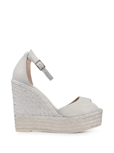 Sandale Espadrilles cu pană gri
