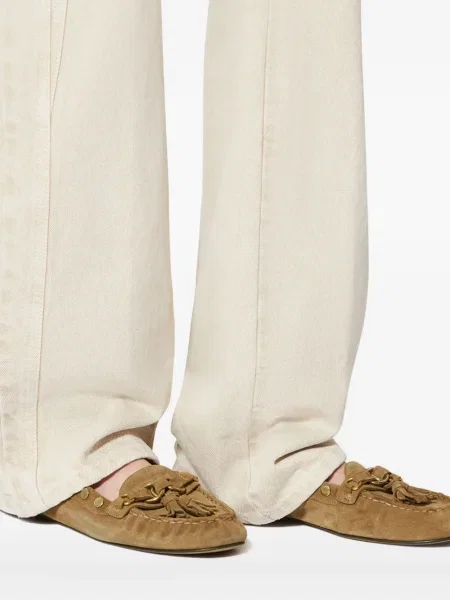 Pantofi loafer Isabel Marant cu tepi maro
