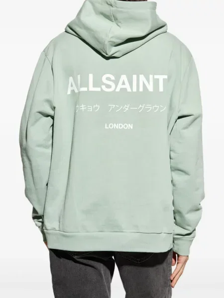 Hanorac cu glugă Allsaints verde