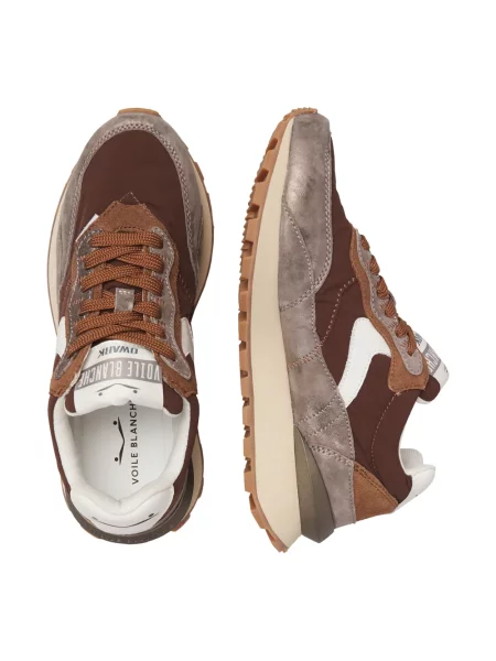 Sneakersy Voile Blanche zamszowe brązowe