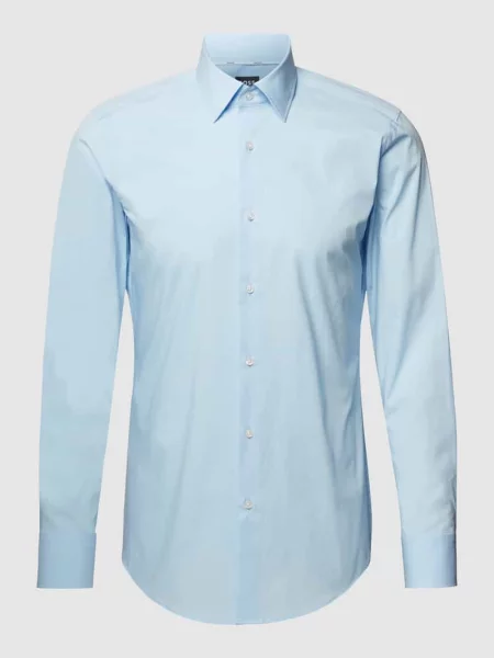 Boss Koszula Hank Slim Fit blau niebieska