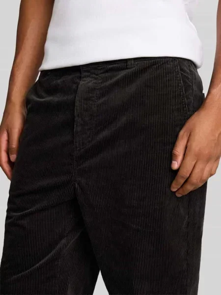 Spodnie sztruksowe z regularnym stanem z czystej bawełny Tom Tailor Denim
