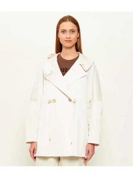 Armani Exchange Geacă parka | Oversize fit alb