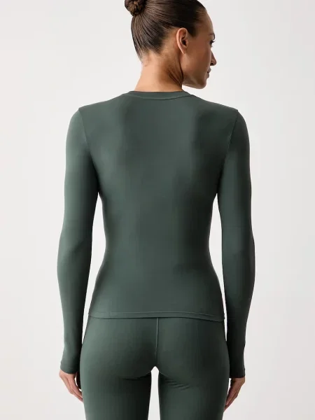 Nike longsleeve treningowy One Fitted Dri-FIT zielona